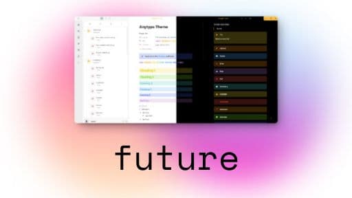 Screenshot of the Future Obsidian theme