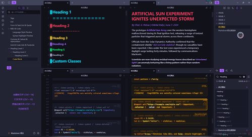 Screenshot of the HoverPopup Obsidian theme