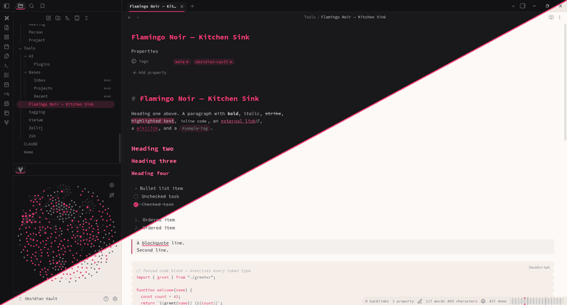 flamingo-noir