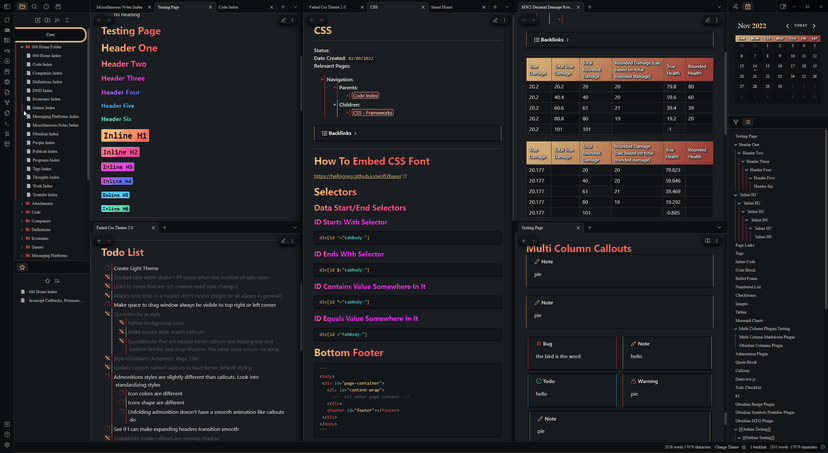 Obsidian-Faded-Theme
