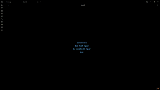Screenshot of the True Black Obsidian theme