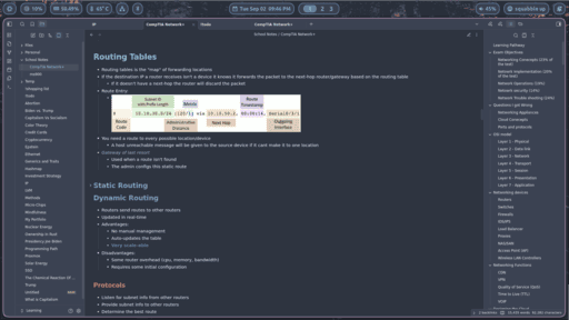 Screenshot of the Nord Obsidian theme
