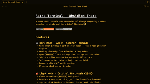 obsidian-retro-terminal-theme