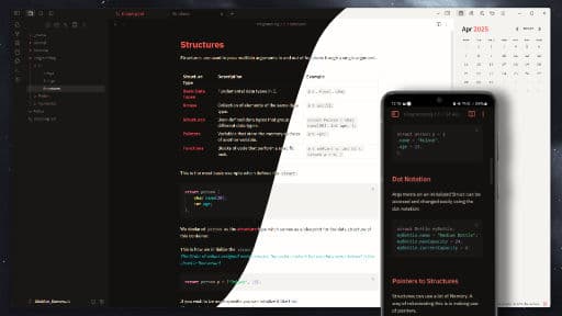 Screenshot of the Planetary Obsidian theme