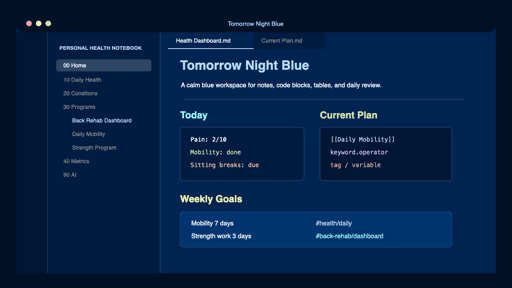 obsidian-tomorrow-night-blue
