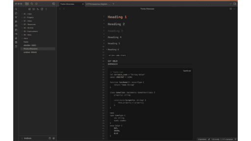 Screenshot of the Hojicha Obsidian theme