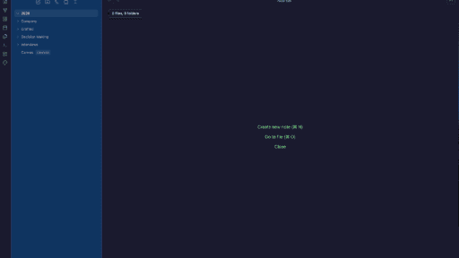 Screenshot of the Crafted Obsidian theme