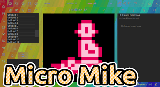 Screenshot of the Micro Mike Obsidian theme