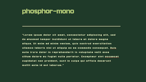 Phosphor-Mono