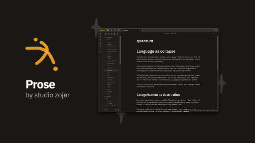 Screenshot of the Prose Obsidian theme