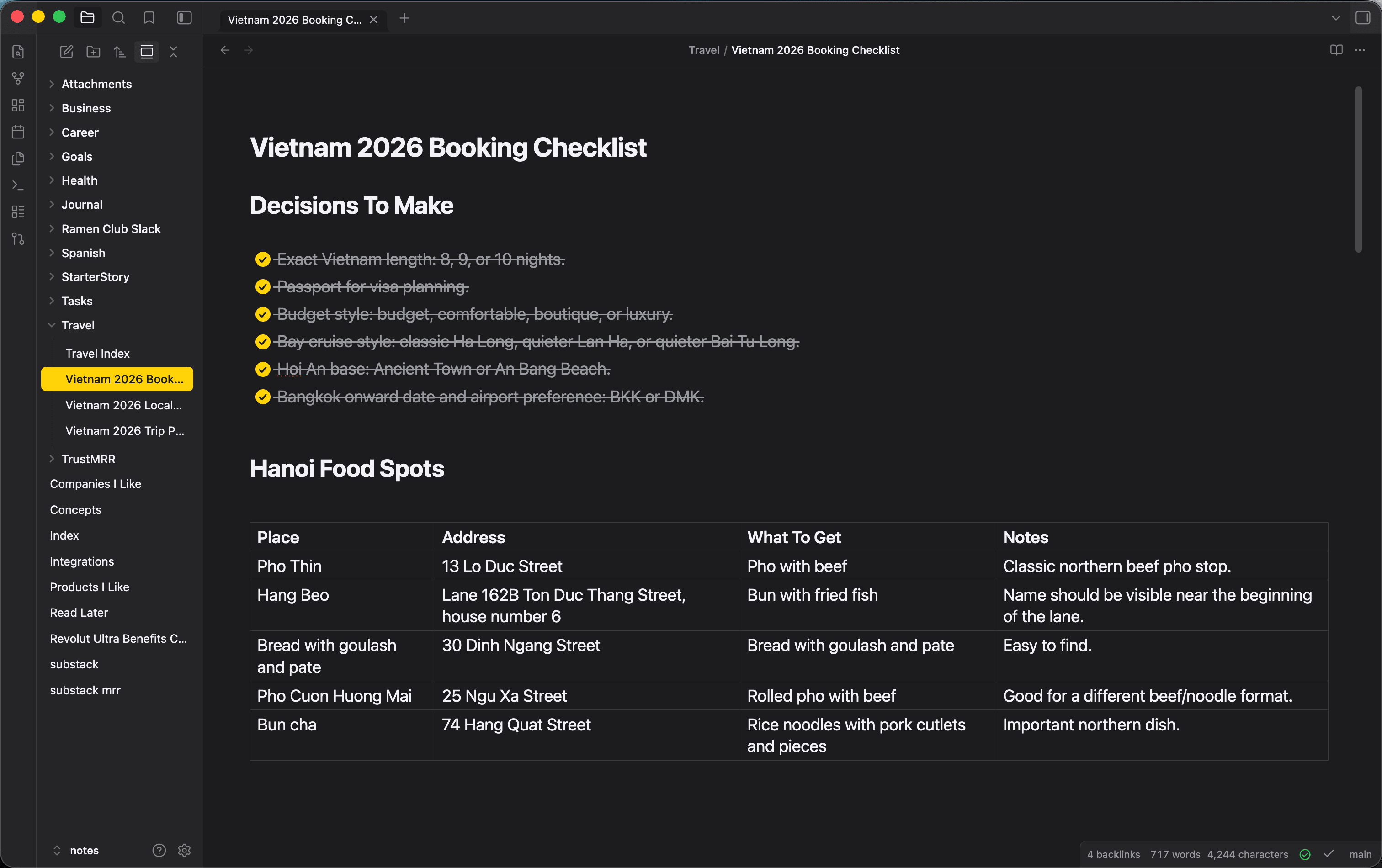 Screenshot of the Apple Notes Obsidian theme