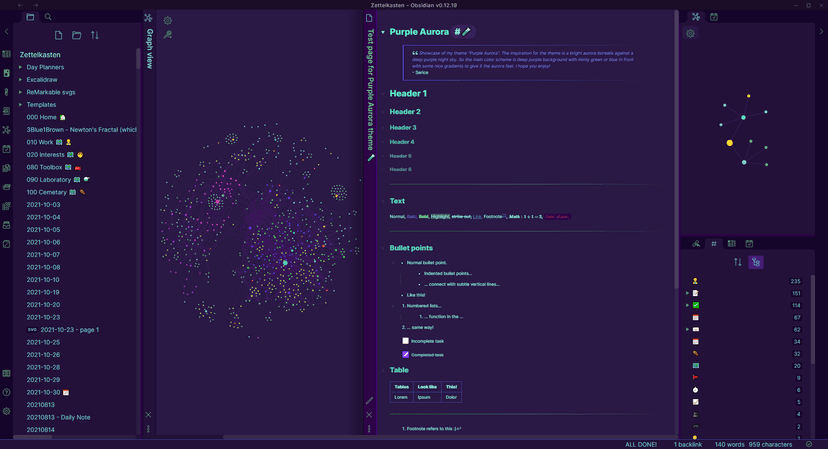Obsidian-Theme---Purple-Aurora