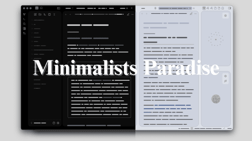 Screenshot of the Minimalists Paradise Obsidian theme