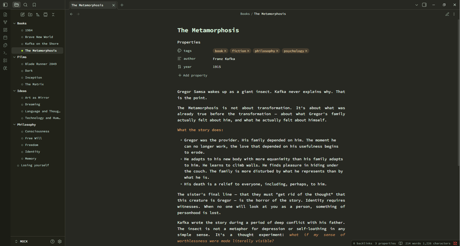 Screenshot of the Paper Source Obsidian theme
