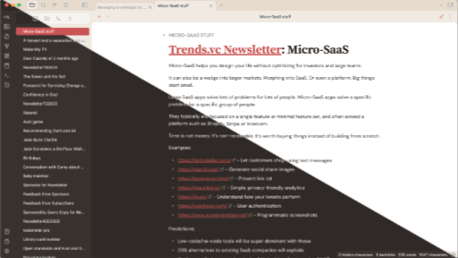 Screenshot of the Cardstock Obsidian theme