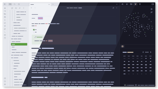 Screenshot of the Catppuccin Obsidian theme