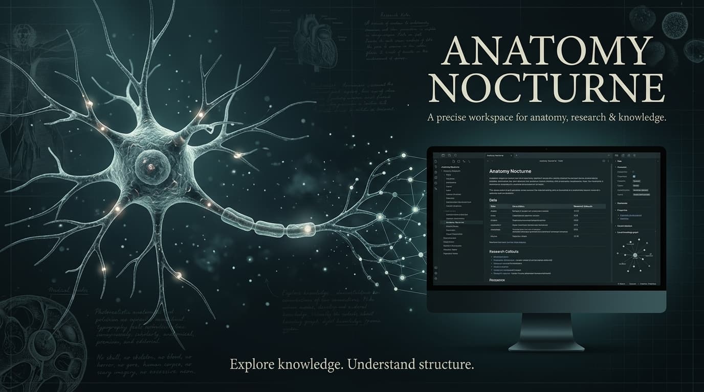 Screenshot of the Anatomy Nocturne Obsidian theme