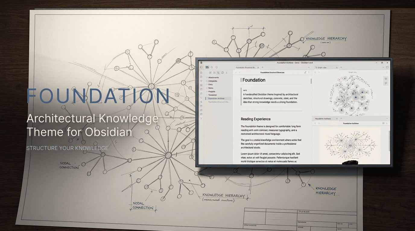 Screenshot of the Foundation Obsidian theme
