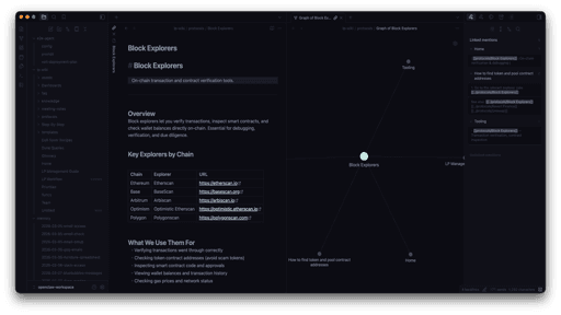 Screenshot of the Apathy Obsidian theme