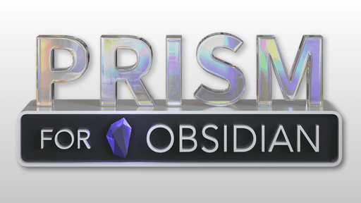 Screenshot of the Prism Obsidian theme