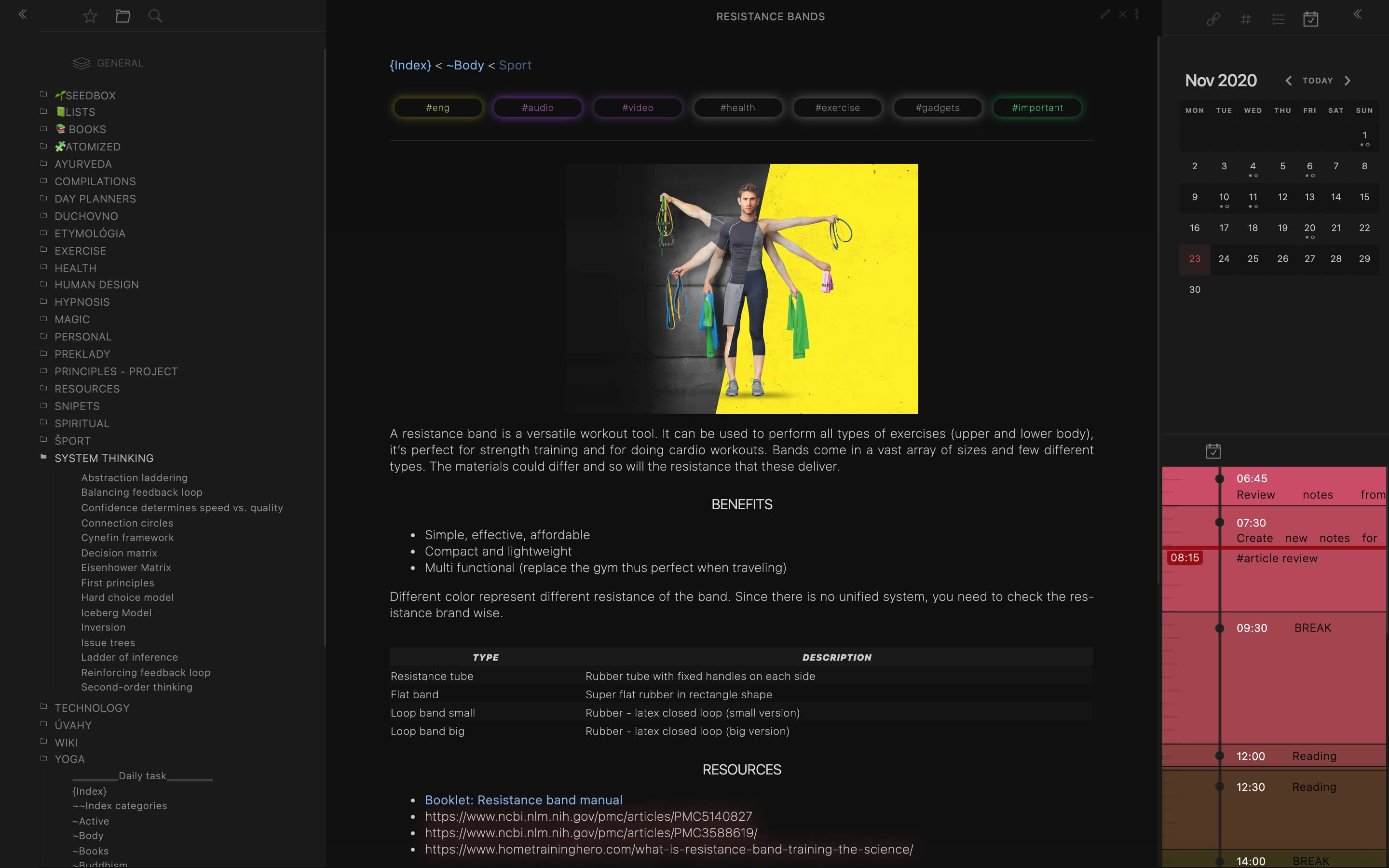 Screenshot of the Suddha Obsidian theme