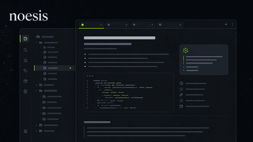 Screenshot of the noesis Obsidian theme