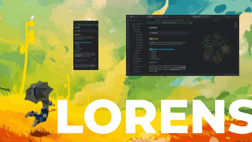 Screenshot of the Lorens Obsidian theme