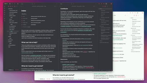 Screenshot of the Planetz Roller Obsidian theme