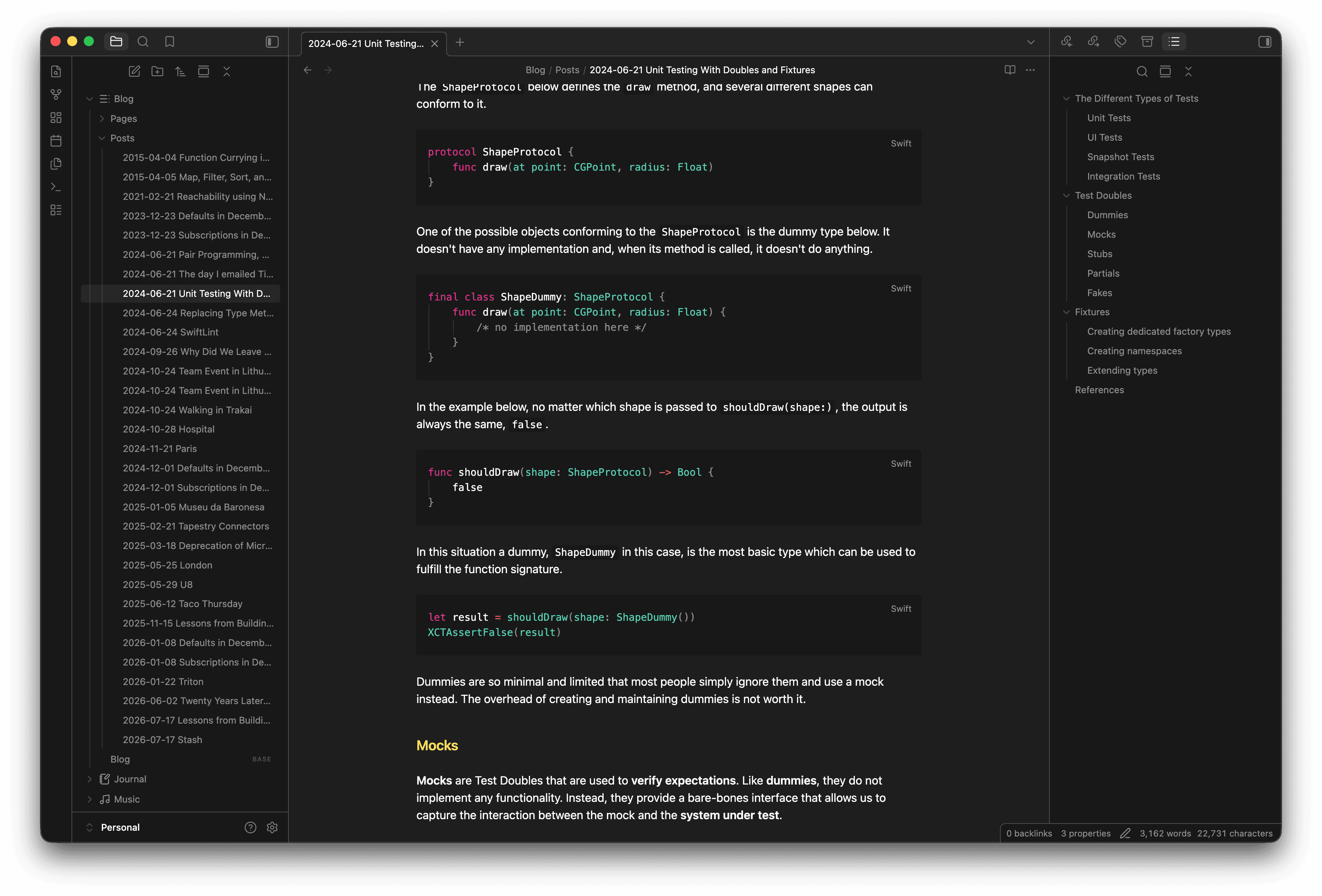 Screenshot of the Default+ Obsidian theme