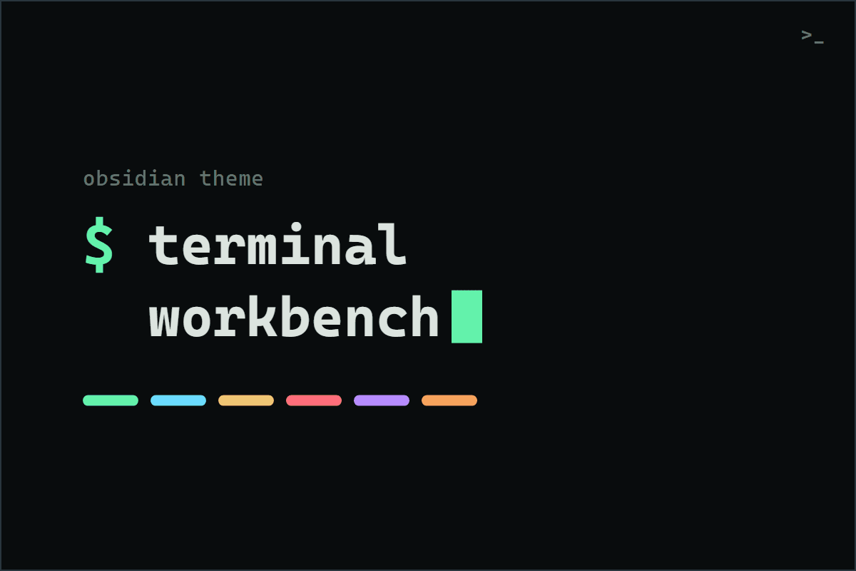 Screenshot of the Terminal Workbench Obsidian theme