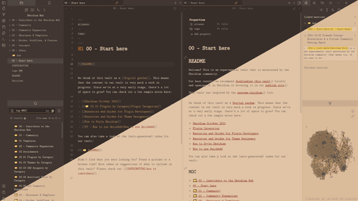 Screenshot of the Ukiyo Obsidian theme