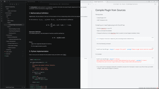 Screenshot of the Tech001 Obsidian theme