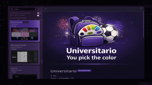 Screenshot of the Universitario Obsidian theme
